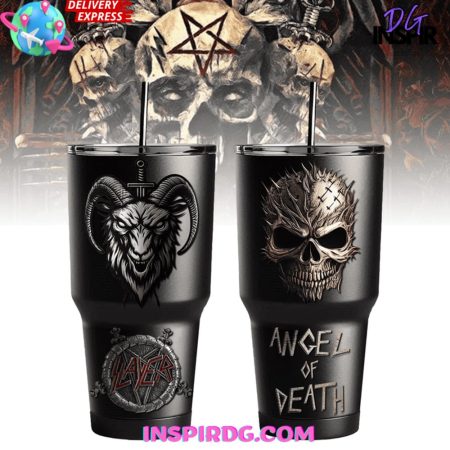 Slayer Angel Of Death 30oz or 40oz Stainless Tumbler With Handle NVA