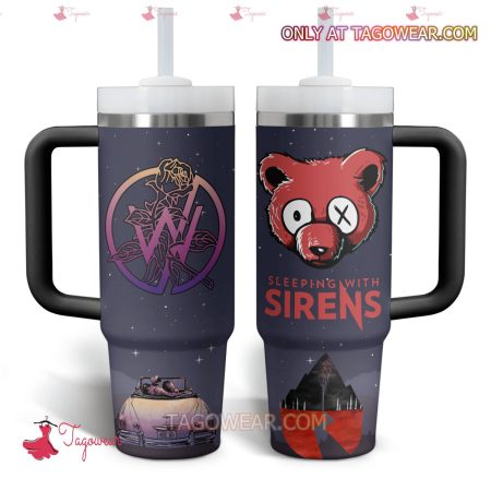 Sleeping With Sirens HFN 30oz or 40oz Stainless Steel Tumbler With Handle