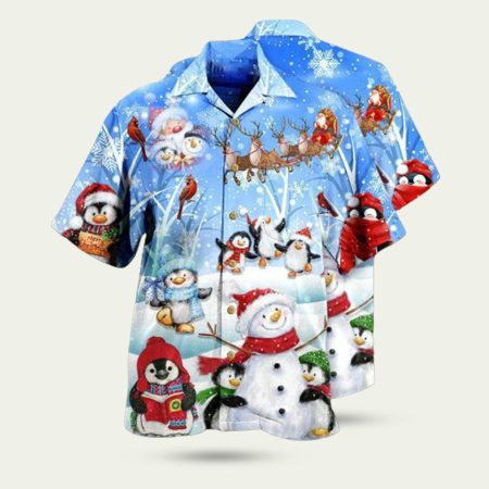 Snowman Wishing You A Little Cuteness Hawaiian Shirt
