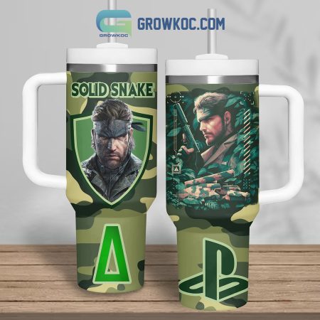 Solid Snake Iroquois Pliskin Metal Gear  30oz or 40oz Stainless Steel Tumbler With Handle HG