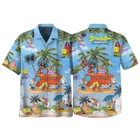 Spongebob And Friends Cartoon Hawaiian Shirt