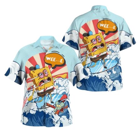 Spongebob Funny Wee…e Hawaiian Shirt