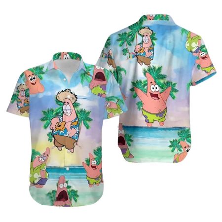 Spongebob Squarepants Patrick Star Cartoon Hawaiian Shirt