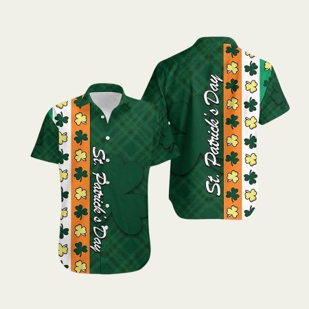 St Patrick’s Day Ireland Flag Hawaiian Shirt