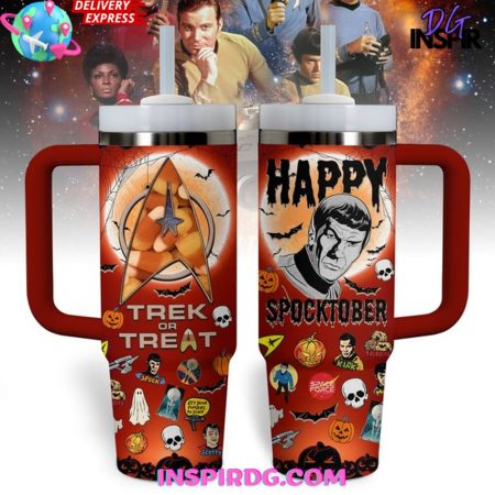 Star Trek Spocktober Halloween 30oz or 40oz Stainless Tumbler With Handle NVA