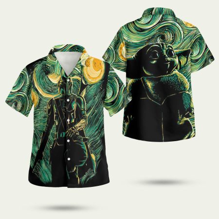 Star wars darth vader baby yoda Hawaiian Shirt
