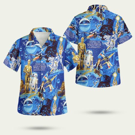 Star Wars Vintage Pattern Hawaiian Shirt