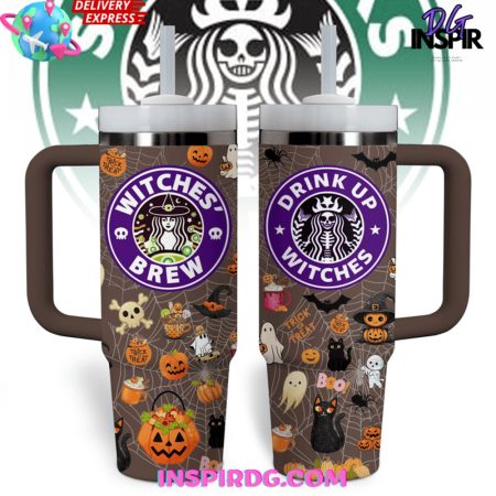 Starbucks Halloween Witches Brew 30oz or 40oz Stainless Tumbler With Handle NVA