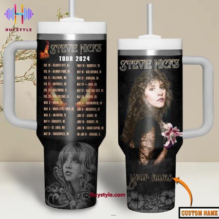 Stevie Nicks Tour 2024 Custom Quencher 30oz or 40oz Stainless Steel Tumbler With Handle NVA