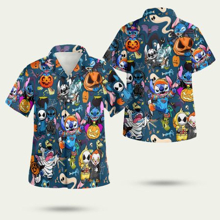 Stitch Cosplay Halloween Hawaiian Shirt