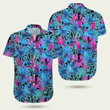 Stitch Tropical Pattern Hawaiian Shirt