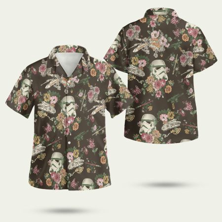 Stormtrooper Flower Hawaiian Shirt