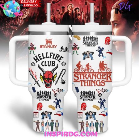Stranger Things Hellfire Club  30oz 40 oz Tumbler With Handle HG Cup