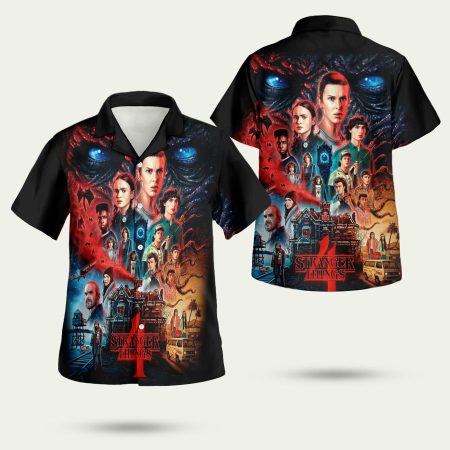 Stranger Things 4 Hellfire Club Hawaiian Shirt