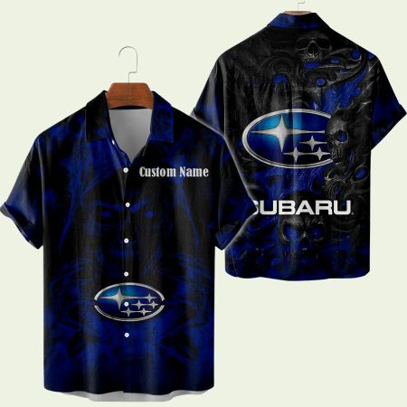Subaru Grim Reaper Skull Hawaiian Shirt