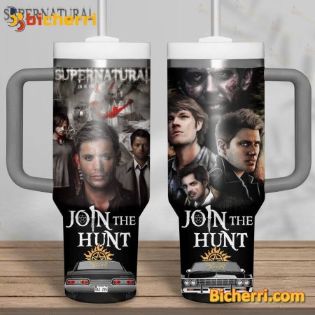 Supernatural Join The Hunt 30oz or 40oz Stainless Tumbler With Handle NVA