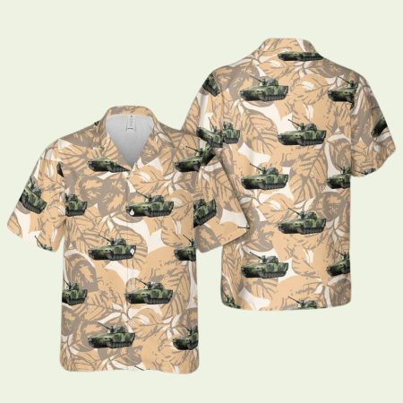 Swedish Army Infantry Fighting Vehicle Hawaiian Shirt