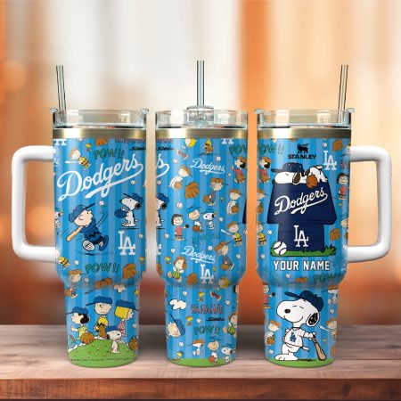 Los Angeles DGE x Peanuts MLB Sports Custom Stanley Cup 40 oz 30 oz Tumbler With Handle HG