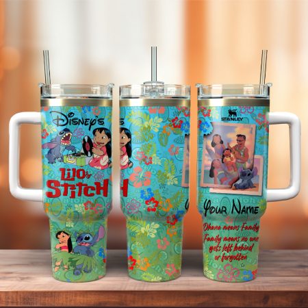 Lilo And Stitch Cartoon Custom Stanley Cup 40 oz 30 oz Tumbler With Handle