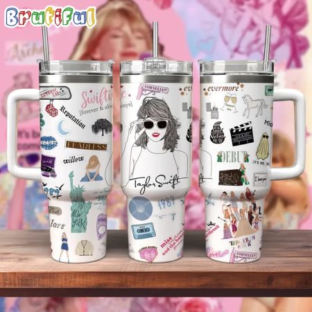 Taylor Swift Music Graphics Design Custom Quencher 30oz or 40oz Stainless Steel Tumbler With Handle HG