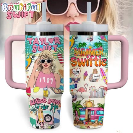 Taylor Swift Music Summer Swiftie Custom Quencher 30oz or 40oz Stainless Steel Tumbler With Handle HG
