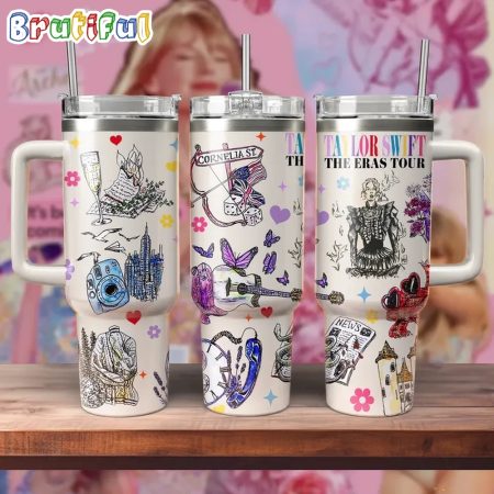 Taylor Swift The Eras Tour Fans Gift Custom Quencher 30oz or 40oz Stainless Steel Tumbler With Handle HG