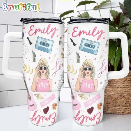 Taylor Swift The Eras Tour Graphics Music Custom Custom Quencher 30oz or 40oz Stainless Steel Tumbler With Handle HG