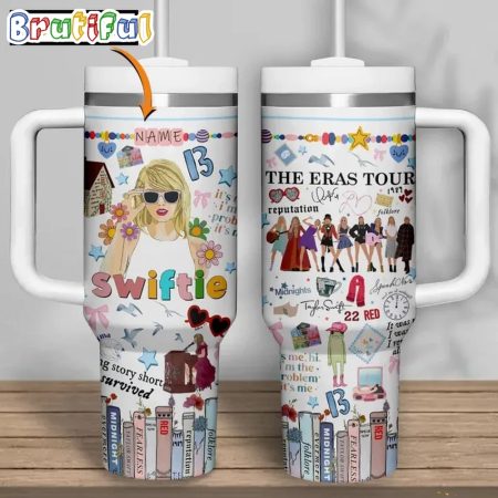 Taylor Swift The Eras Tour Custom Quencher 30oz or 40oz Stainless Steel Tumbler With Handle HG