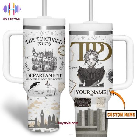 TS Swifties The Tortured Poets Department Est 24 Quencher 30oz or 40oz Stainless Steel Tumbler With Handle NVA
