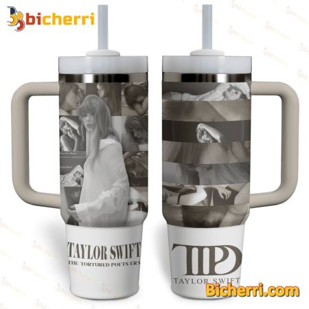 Taylor Swift The Tortured Poets Era 30oz or 40oz Stainless Tumbler With Handle NVA