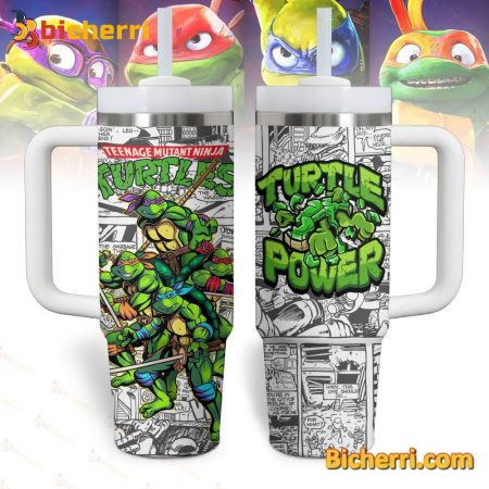 Teenage Mutant Ninja Turtles Turtle Power 30oz or 40oz Stainless Tumbler With Handle NVA