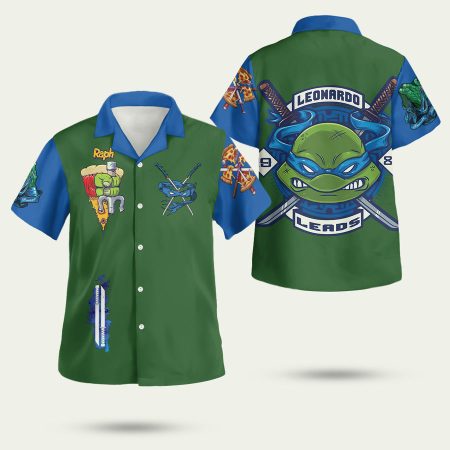 Teenage Mutant Ninja Turtles Leonardo Hawaiian Shirt