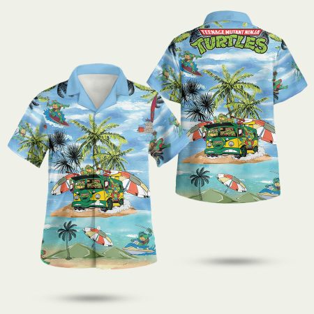 Teenage Mutant Ninja Turtles TMNT Characters Hawaiian Shirt