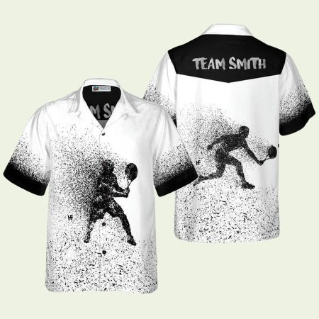 Personalized Tennis Team Retro Hawaiian Shirt
