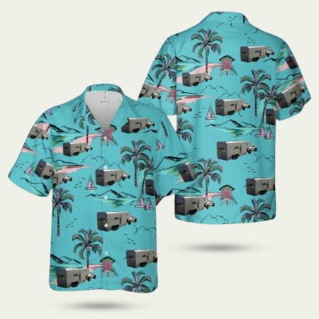 Tesla Cybertruck Rv Aloha Hawaiian Shirt