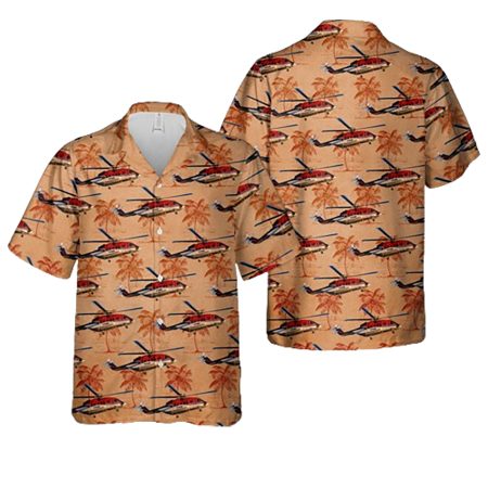 Thai Aviation Services Sikorsky S 92A Helibus Hawaiian Shirt