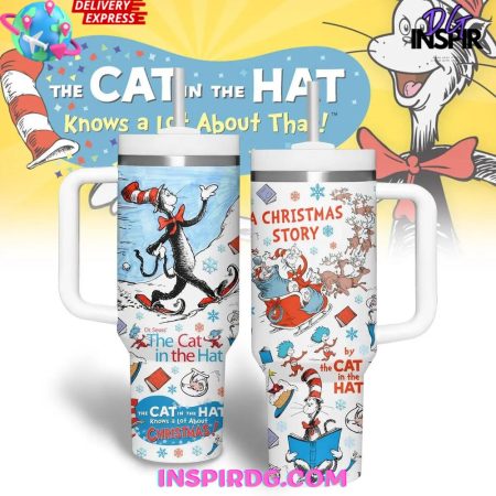 The Cat in the Hat Christmas Special  30oz 40 oz Tumbler With Handle HG Cup