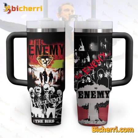 The Enemy At The Bird 30oz or 40oz Stainless Tumbler With Handle NVA