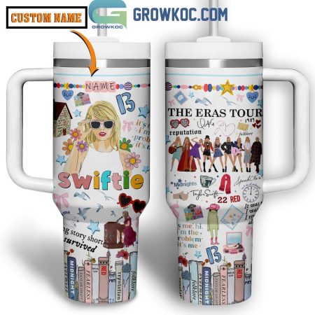 The Eras Tour 2024 Taylor Swift Swiftie Personalized 30oz or 40oz Stainless Tumbler With Handle NVA