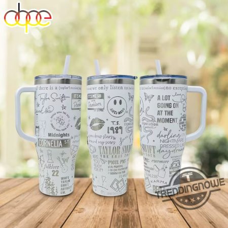 The Eras Tour V4 Cup For Christmas Gifts Taylo Swifties Printed 30oz or 40oz Quencher Tumbler LN