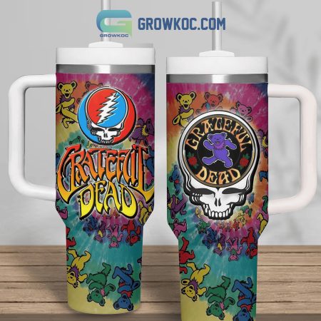 The Grateful Death The Dancing Bears Fan 30oz or 40oz Stainless Tumbler With Handle NVA