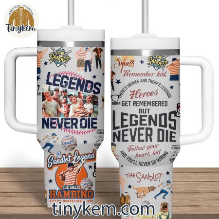 The Great Hambino Legends Never Die 30oz or 40oz Stainless Steel Tumbler With Handle HG
