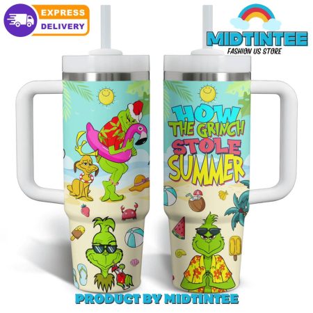 The Grinch Stole Summer   30oz or 40oz Tumbler With Handle HG