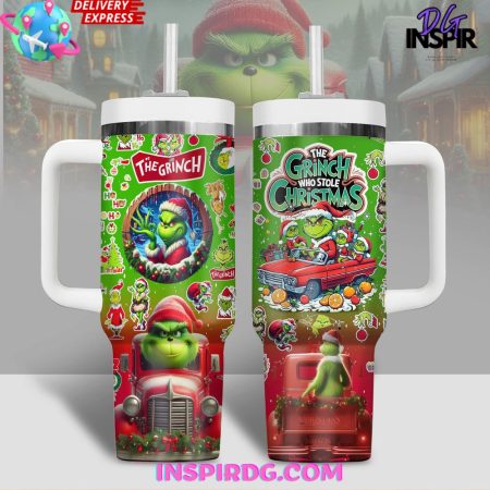 The Grinch Who Stole Christmas  30oz 40 oz Tumbler With Handle HG Cup