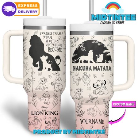 The Lion King Hakuna Matata Customized  30oz or 40oz Tumbler With Handle HG