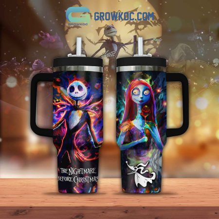 The Nightmare Before Christmas Jack And Sally  30oz or 30oz or 40oz Stainless Steel Tumbler With Handle HG With Handle HG
