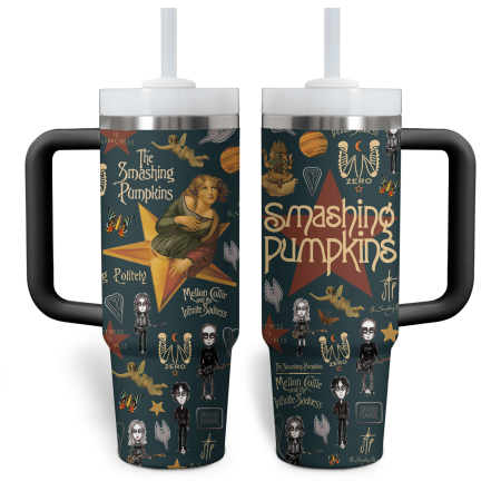 The Smashing Pumpkins 30oz or 40oz Stainless Steel Tumbler With Handle HG