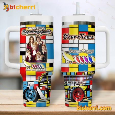 The Very Best Of The Partridge Family Custom Name 30oz or 40oz Stainless Tumbler With Handle NVA