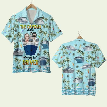 The Captain Is Our Designated Driver Hawaiian Shirt
