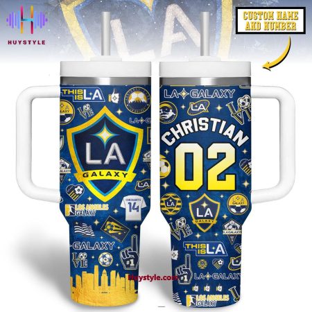 This Is Los Angeles Galaxy Christian Quencher 30oz or 40oz Stainless Steel Tumbler With Handle NVA